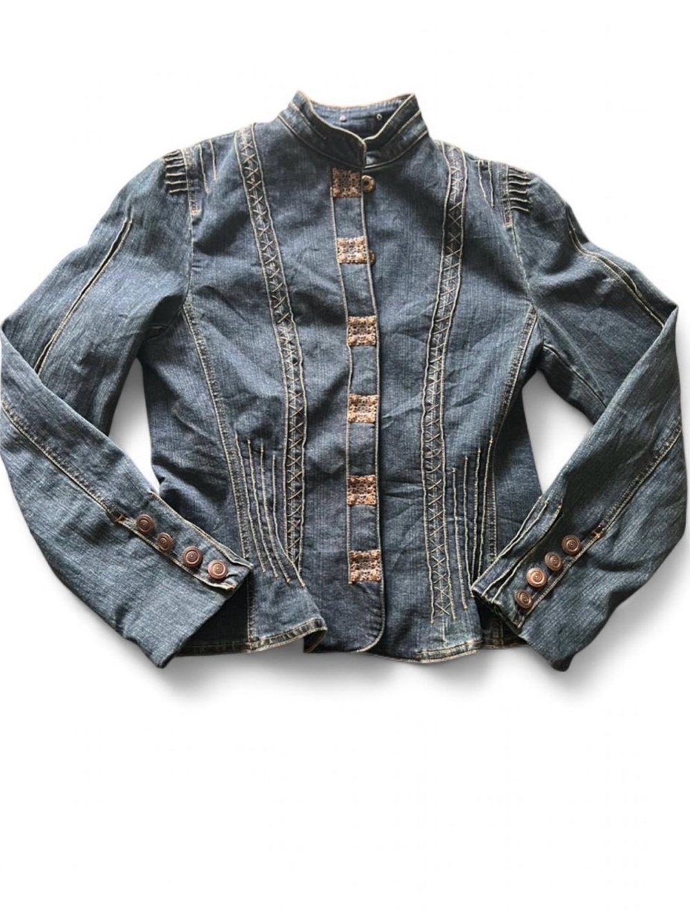 Simon Chang Denim Women's Jacket | Size 4 - Picture 3 of 5
